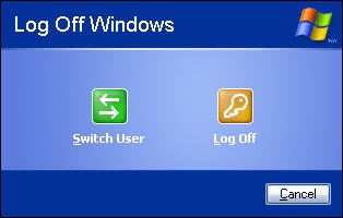 Log off window